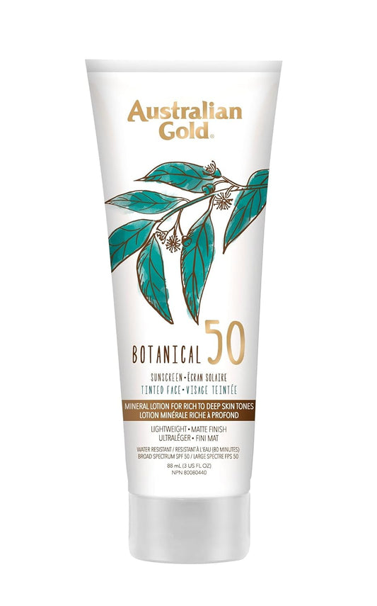 Australian Gold SPF 50 Botanical Tinted Face Mineral Sunscreen 3O