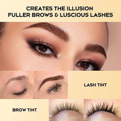 Eyebrow Color Kit, Professional Formula Eyelash and Brow Color Kit with Com