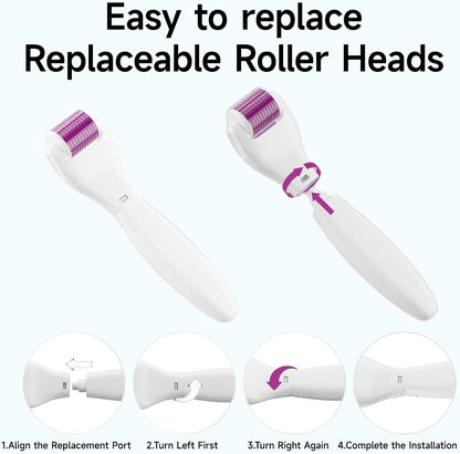 Derma Roller, Micro Needing System for Women and Men, 6 in 1 Prof