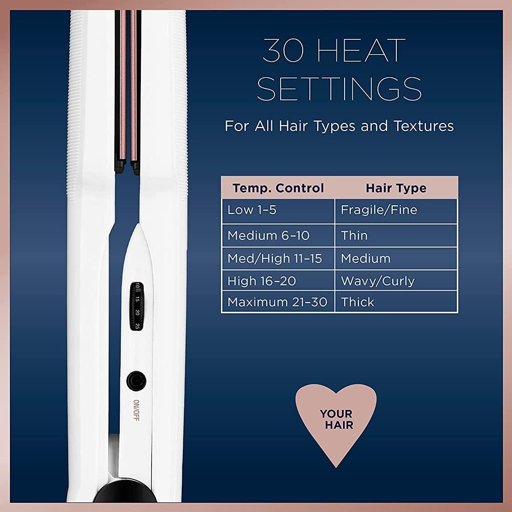 Conair CS922NC Double Ceramic 1 1/2'' Flat Iron, Hair Straightene
