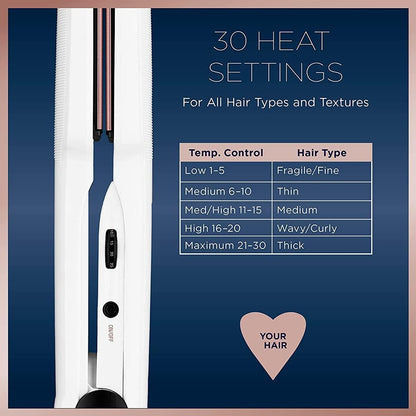 Conair CS922NC Double Ceramic 1 1/2'' Flat Iron, Hair Straightene