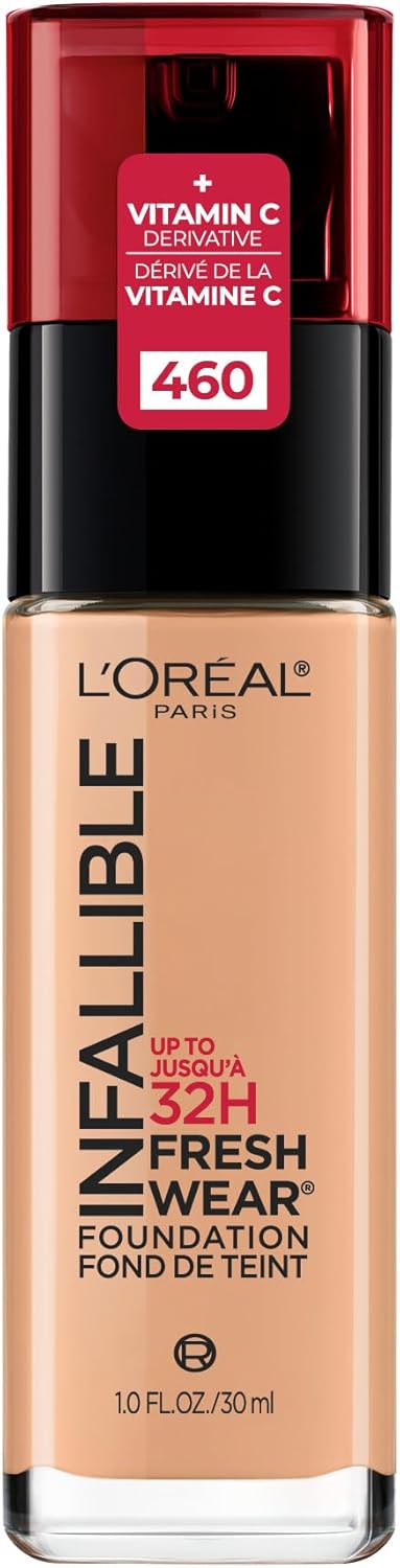 L'Oréal Paris Liquid Foundation, Full Coverage, Lasting Wear, Wit