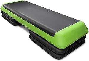 Costway SP35430GN 43'' Cardio Adjust 4'' - 6'' - 8'' Exercise Stepper w/Rise