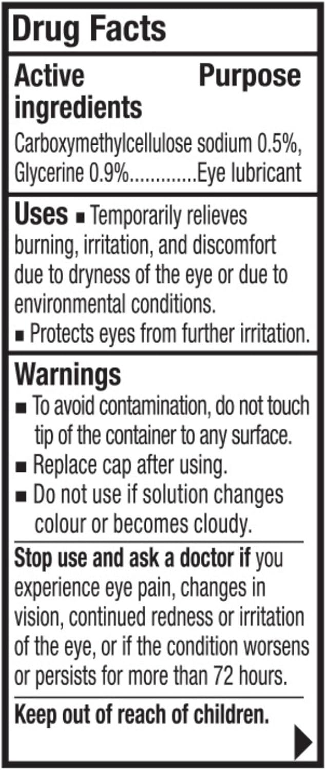 REFRESH OPTIVE FUSION Ophthalmic Solution, Dual-Action Formula, D