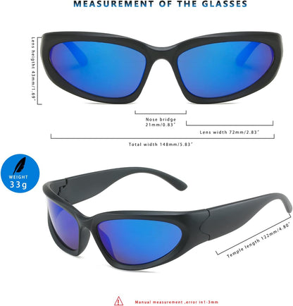 LASPOR Wrap Around Sport Sunglasses for Women Men Sport Shades Gl