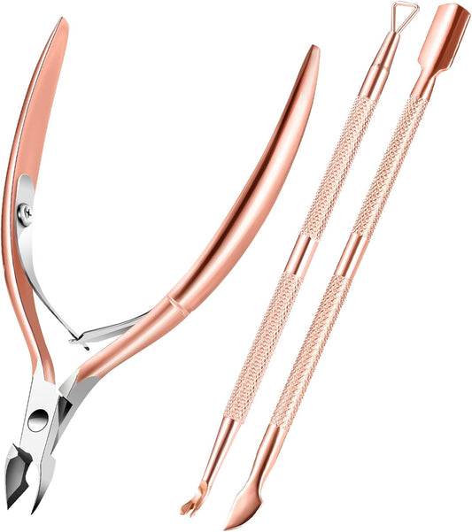 Cuticle Trimmer with Cuticle Pusher, XUNXMAS Cuticle Remover Cutter Nipper