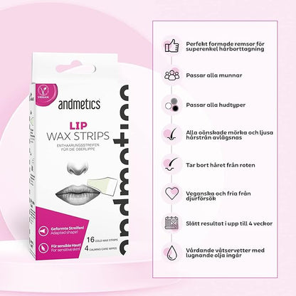 Andmetics ART00000016 Depilatory Strips for Women Lips