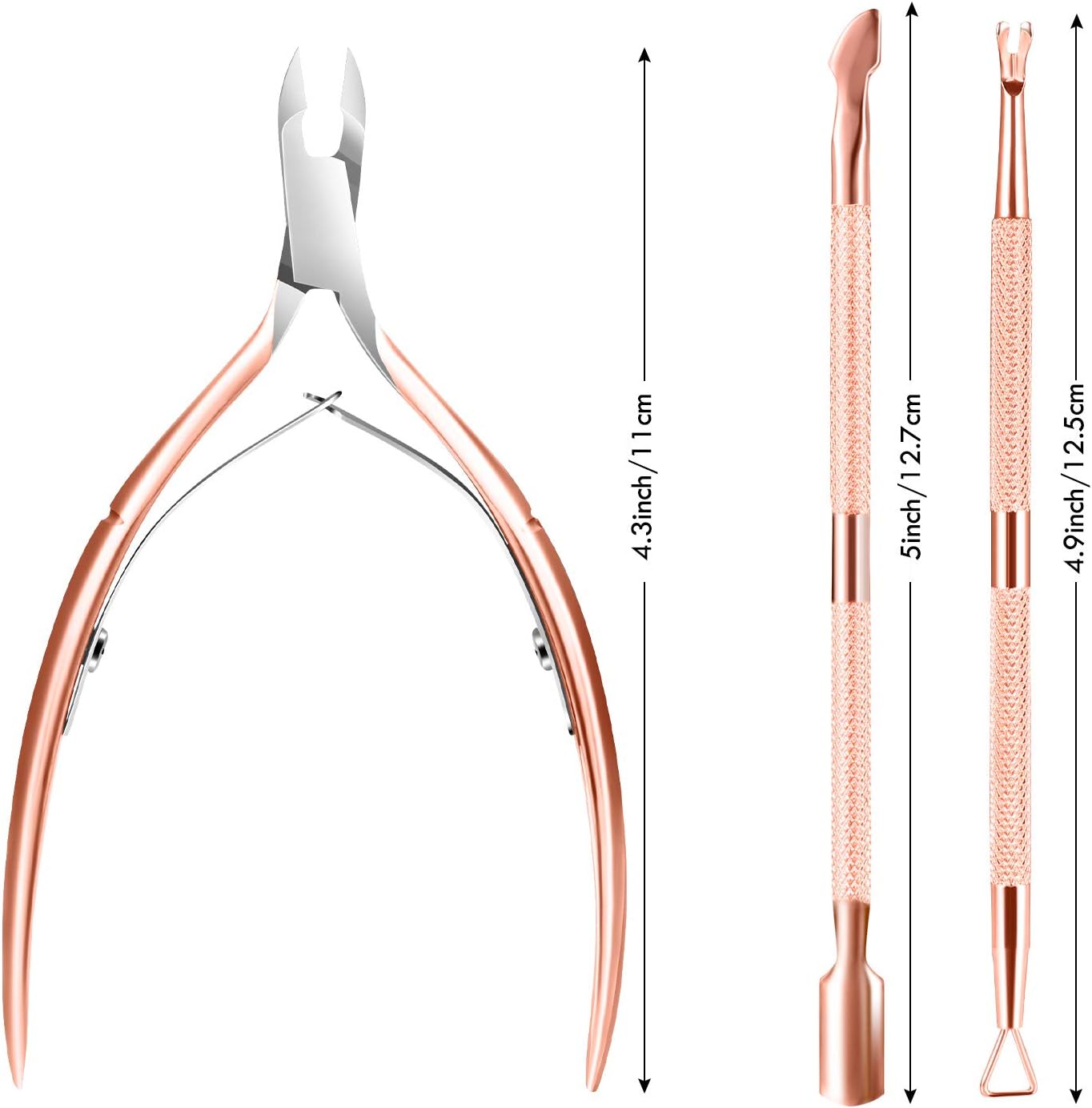 Cuticle Trimmer with Cuticle Pusher, XUNXMAS Cuticle Remover Cutter Nipper