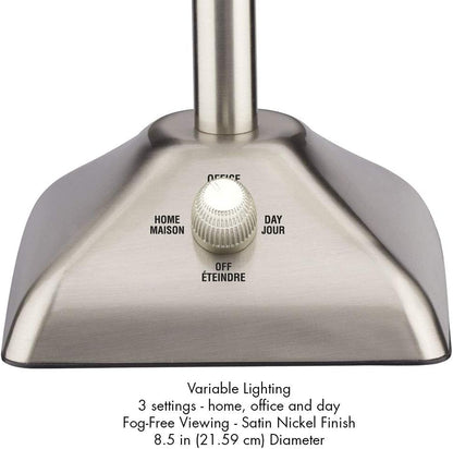 Conair TGBE104XC True Glow 1X/10X Lighting Mirror, Satin Nickel