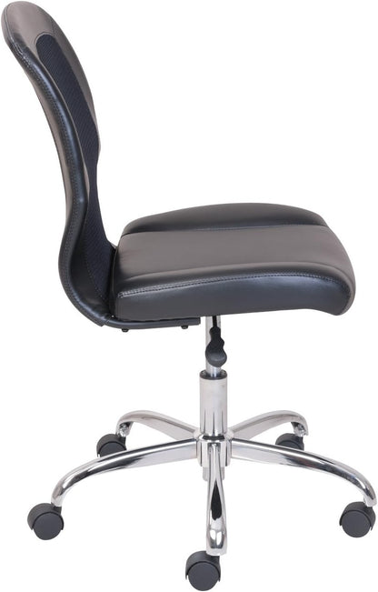 Mainstays MS55-018-039-23 Vinyl And Mesh Task Chair, Black