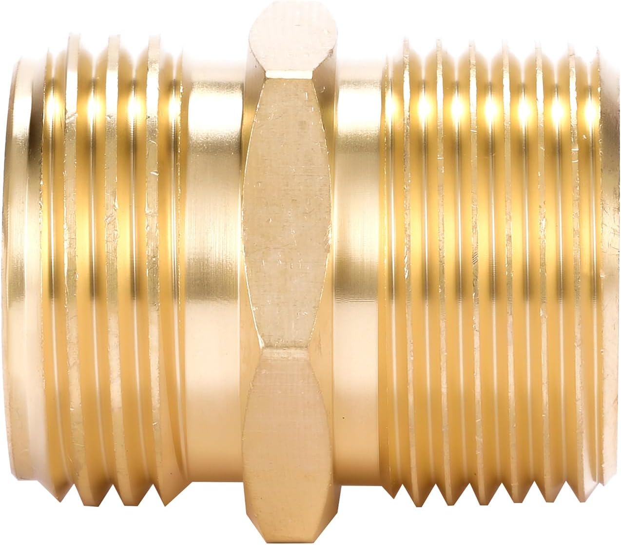 3/4 npt to Garden Hose Adapter,3/4” GHT Male to 3/4” NPT Male Connector, Br