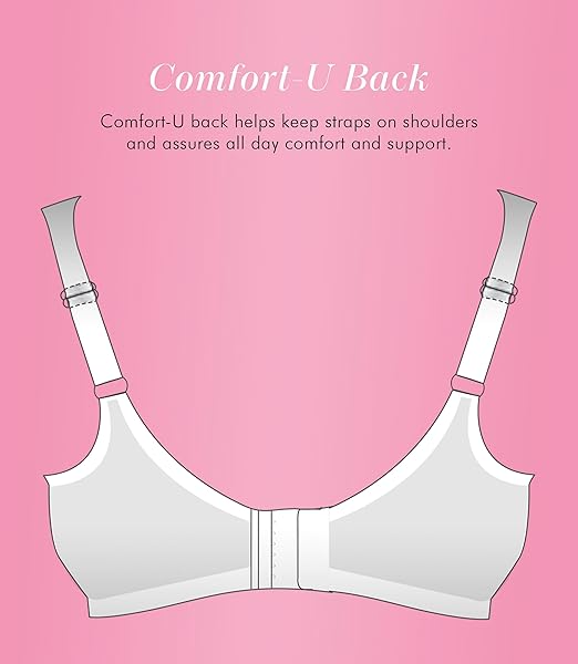 Exquisite Womens Plus-Size Microfibre Wirefree Bra, 46D White Made Of 70% Nylon