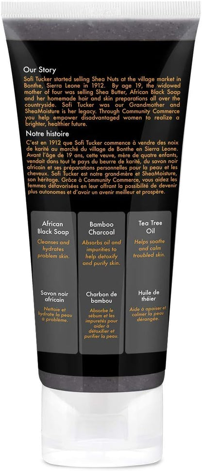 Shea Moisture African Black Soap Bamboo Charcoal Body Scrub 170g