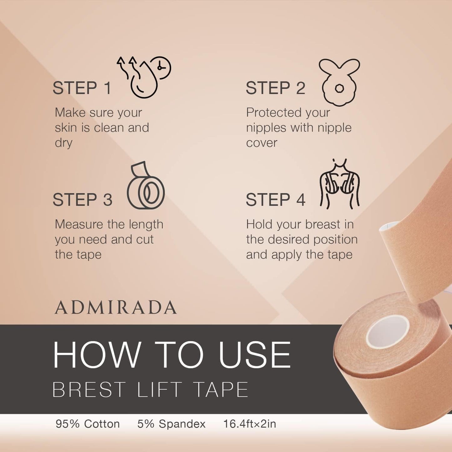 Boob Tape Boobtape with Nipple Covers: Boobytape for Breast Lift,