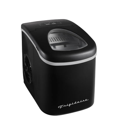 Frigidaire EFIC128-BLACK-6COM 26 lb Retro Ice Maker, Black