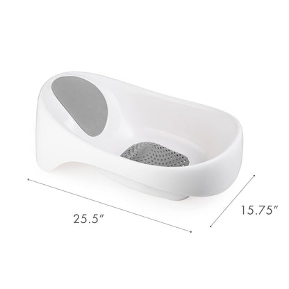 Boon Soak 3-Stage Non-Slip Newborn to Toddler Baby Bath Seat for Sink, Gray