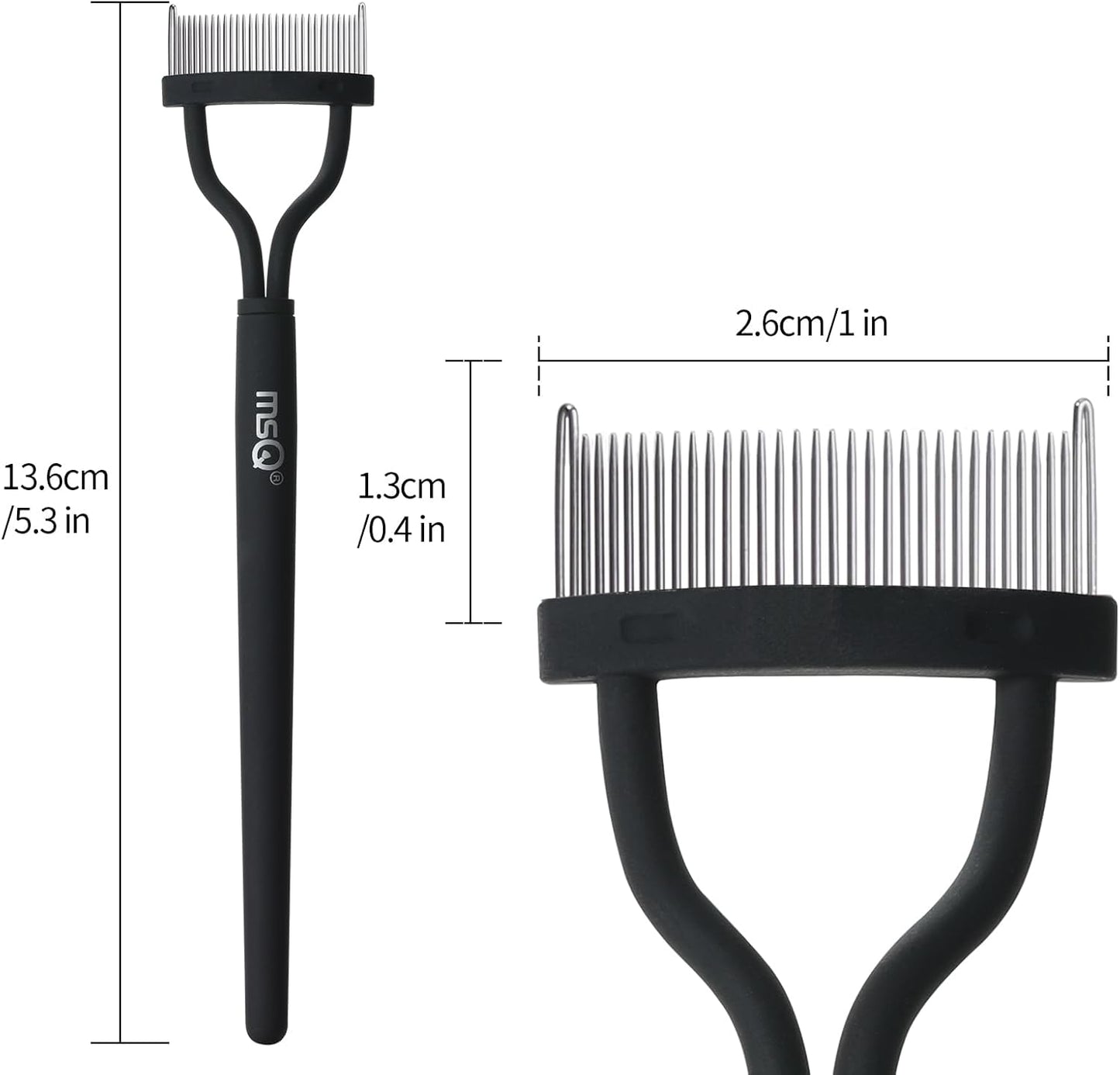 MSQ Eyelash Comb Curler Eyebrow Brush Eyelash Separator Mascara Applicator