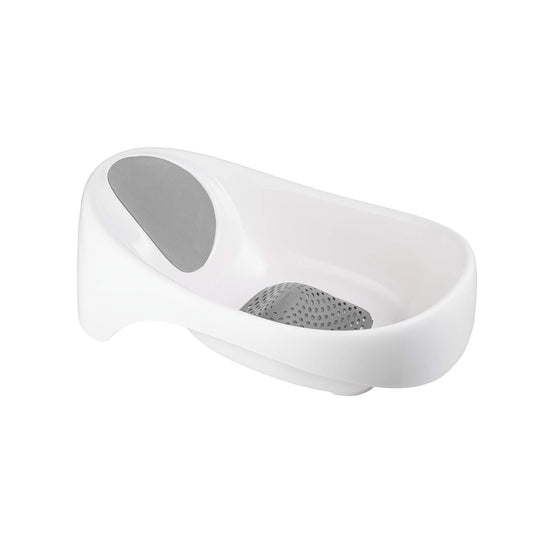 Boon Soak 3-Stage Non-Slip Newborn to Toddler Baby Bath Seat for Sink, Gray