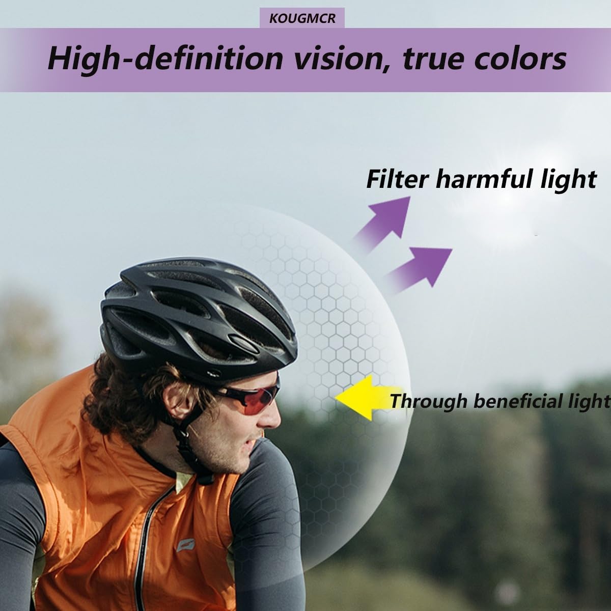 P-V Polarized Sports Sunglasses For Men Women Cycling Glasses Spo Small - C01