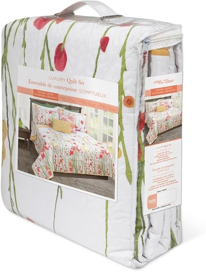 Safdie & Co. 60115.3K.20 Adalia Collection 3 Piece Quilt Set, King