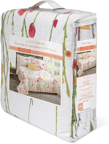 Safdie & Co. 60115.3K.20 Adalia Collection 3 Piece Quilt Set, King