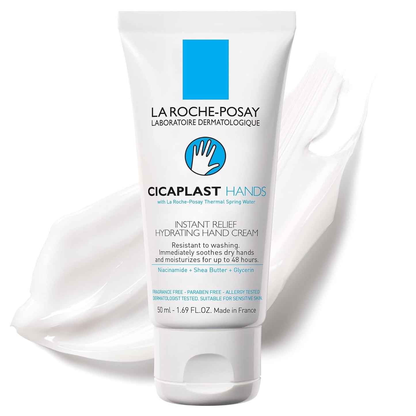 La Roche-Posay Cicaplast Hand Cream for Dry & Cracked Hands with Glycerin a