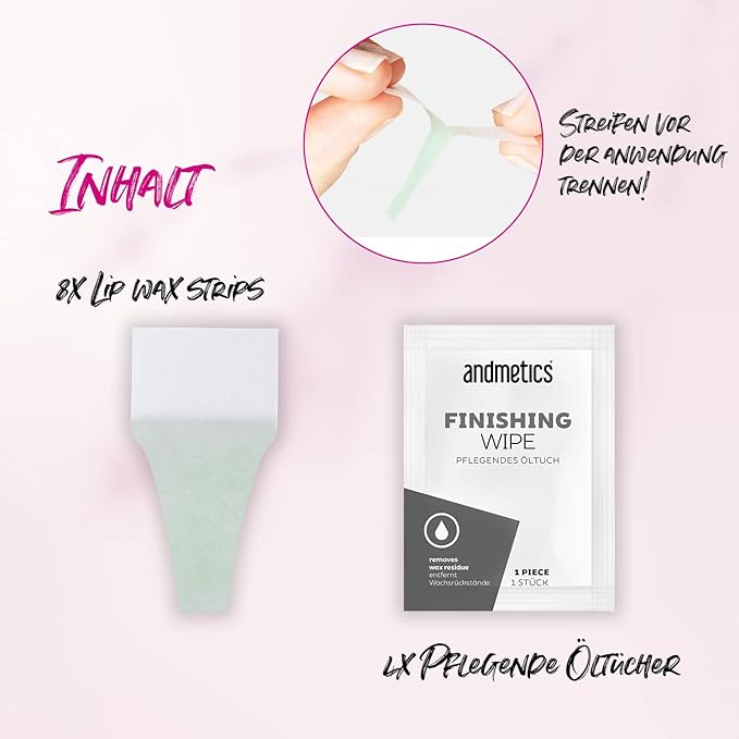 Andmetics ART00000016 Depilatory Strips for Women Lips