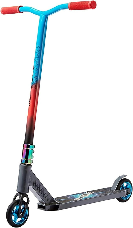 Toytexx T02 Blue Intermediate Stunt Scooter With HIC Compression, 4.3" Tires, 220 lbs Max Capacity