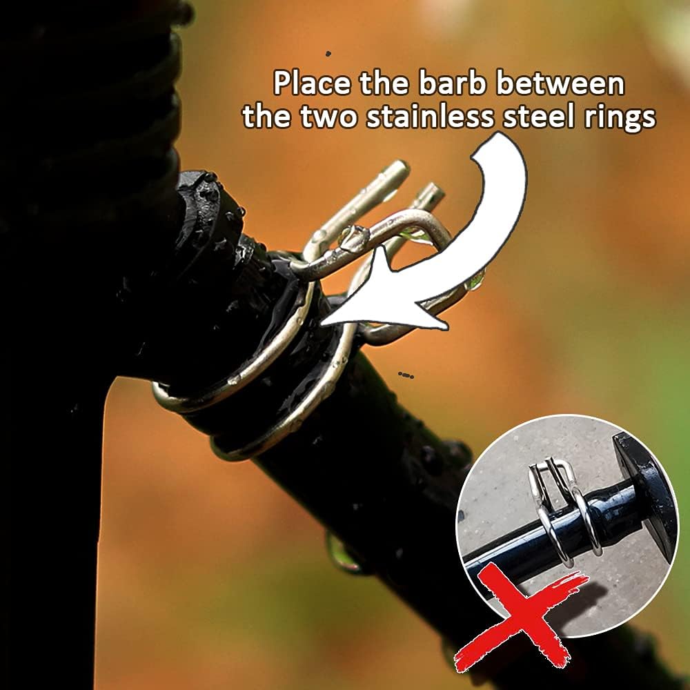 Heeqinn 1/4" Irrigation Hose Clamp, Firm and Leak-Proof, Easy to Install, S