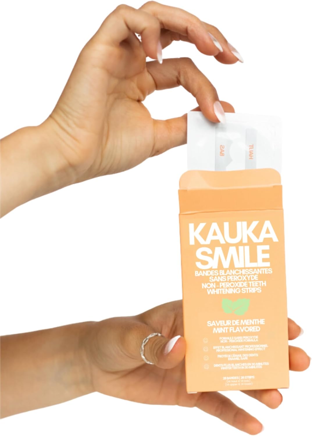 Kauka Smile Peroxide-Free Teeth Whitening Strips - Pain-Free Sens