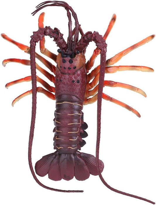 Simulation Lobster Toy, Soft Plastic Lobster Model  Seafood Restaurant Prop Decoration  (29cm-Dark-Deep Sea King Shrimp)