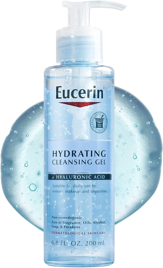 Eucerin, Hydrating Cleansing Gel + Hyaluronic Acid, 6.8 fl oz (200 ml)