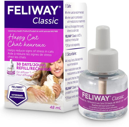 FELIWAY Classic Diffuser Refill, Promotes Calmness in Cats & Kitt