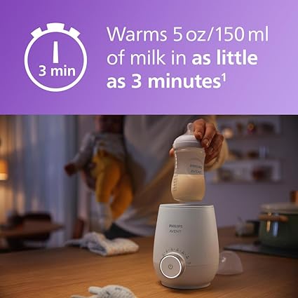 Philips AVENT SCF358/00 Fast Baby Bottle Warmer with Auto Shut Off