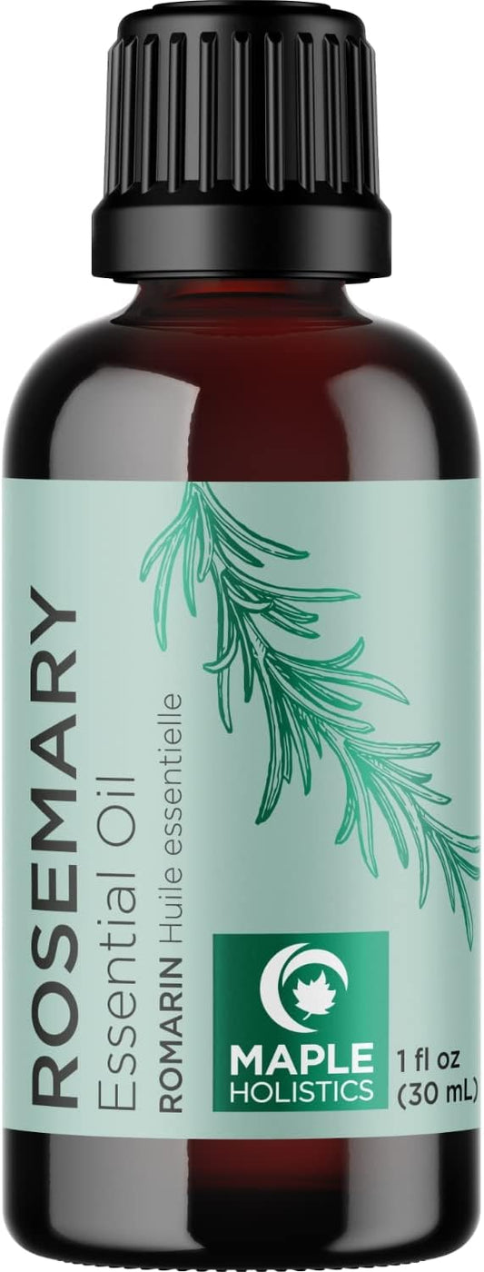 100% Pure Rosemary Oil for Hair Skin and Nails - Maple Holistics