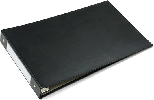 Skilcraft 3-Ring Binder for A4 & Legal Size Paper  in Landscape Format (NOT Suitable for A3 Size),  Round Ring, 45mm Capacity, 23cm (W) x 38cm (L),  Black (1)