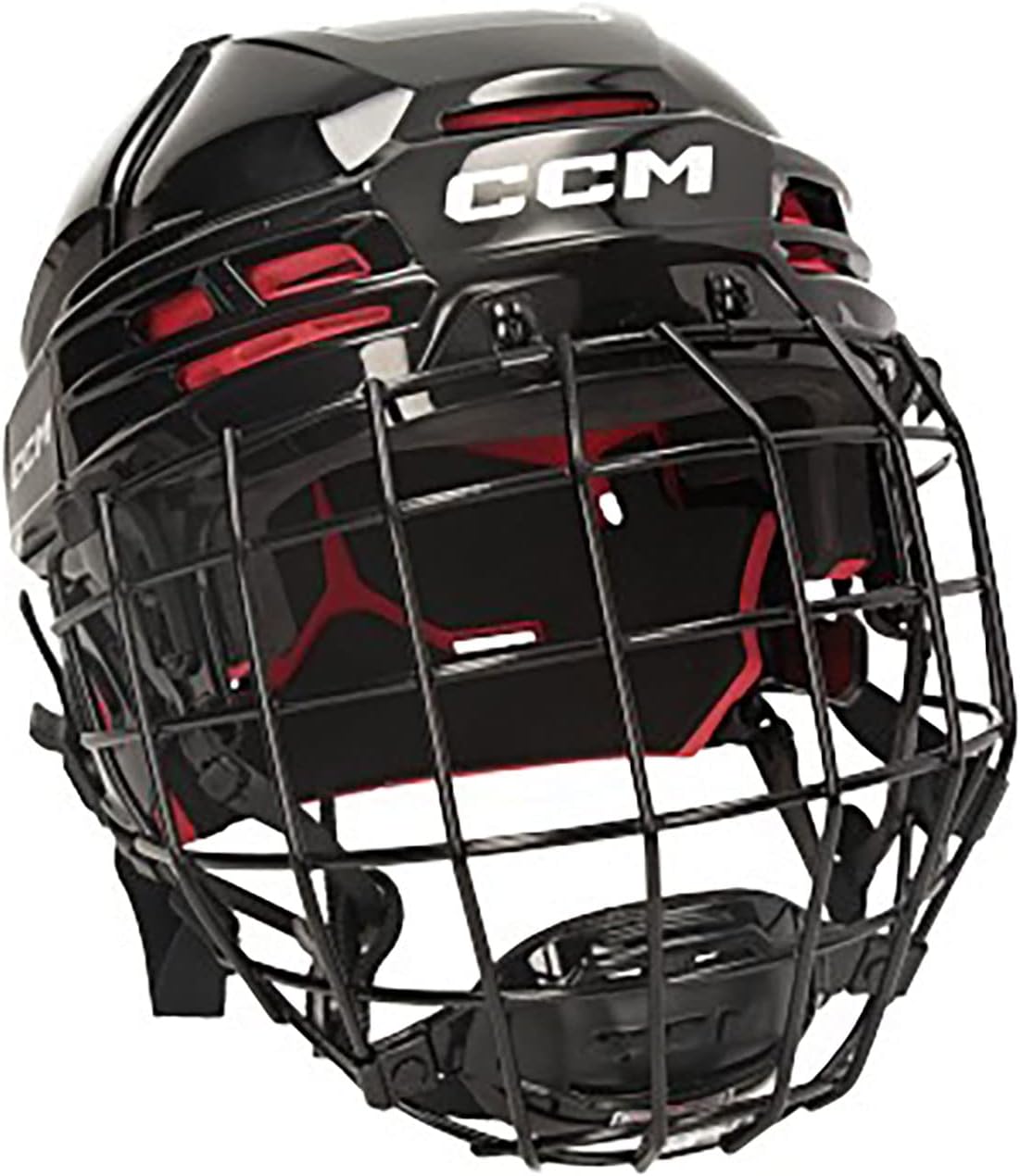 CCM Tacks 70 Helmet Combo Senior, Size: M, Color: Black - Lightweight