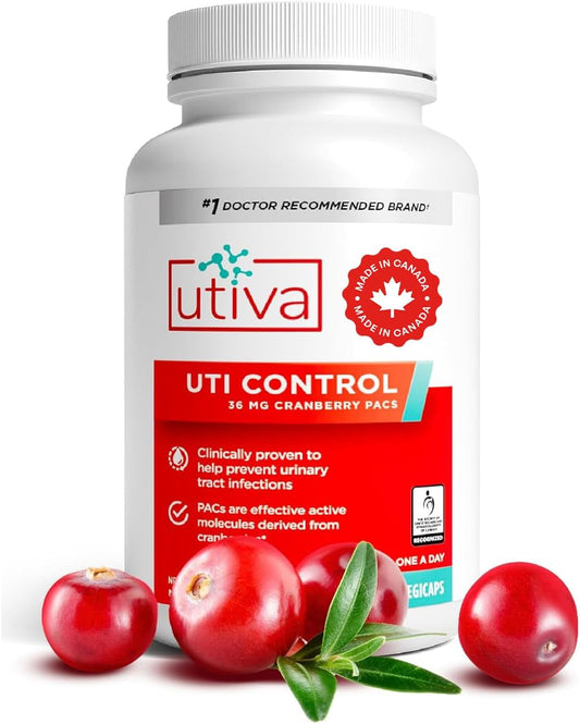 Utiva UTI Control Cranberry PACs – Clinically Studied Ingredients 36mg PACs