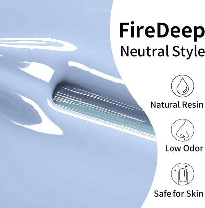Firedeep Jelly Baby Blue Gel Nail Polish Sheer Baby Blue Nail Pol