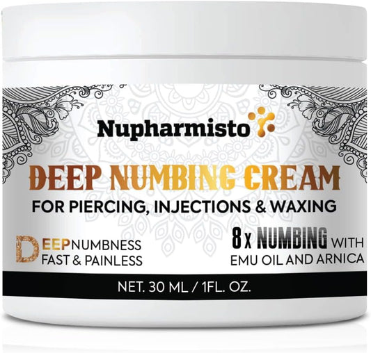 Nupharmisto Deep Numbing Cream for Piercing, Injections& Tattoos,