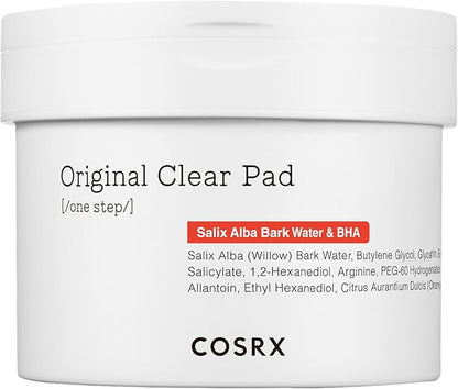 COSRX BHA Toner Pads, 70 Sheets, Exfoliating Pads for Dead Skin &