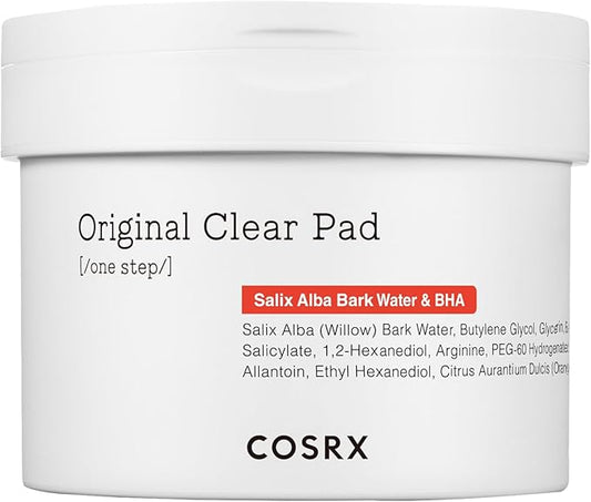 COSRX BHA Toner Pads, 70 Sheets, Exfoliating Pads for Dead Skin &