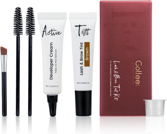 Eyebrow Color Kit, Professional Formula Eyelash and Brow Color Kit with Com