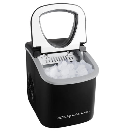 Frigidaire EFIC128-BLACK-6COM 26 lb Retro Ice Maker, Black