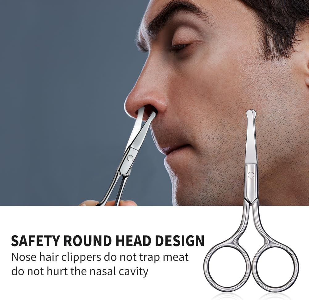 Small Scissors, Eyebrow Scissors, Nose Hair Scissors Round Tip Design, Will