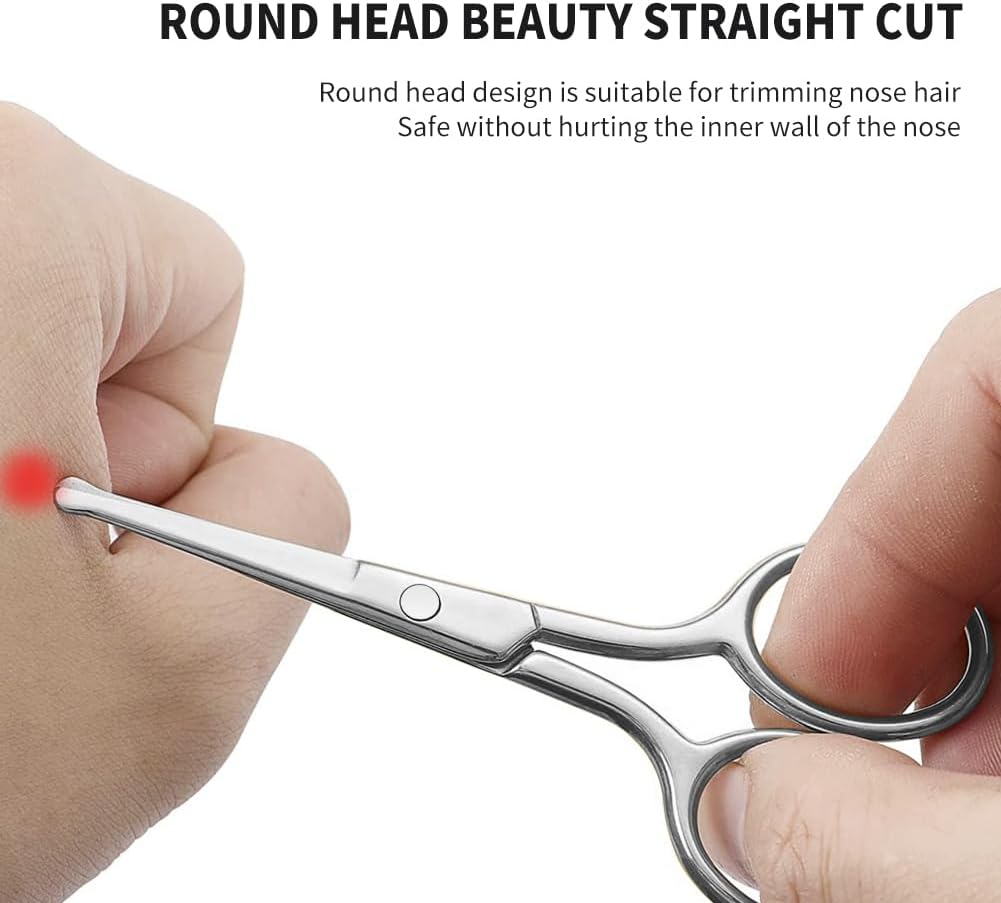 Small Scissors, Eyebrow Scissors, Nose Hair Scissors Round Tip Design, Will