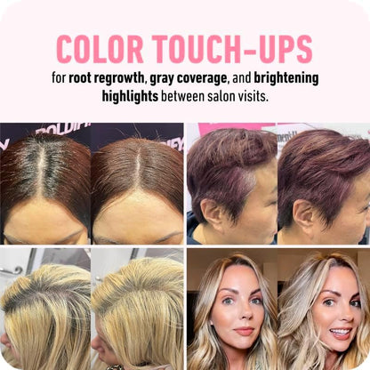 BOLDIFY Hairline Powder - Root Touch Up Hair Color for Gray Coverage - Bald