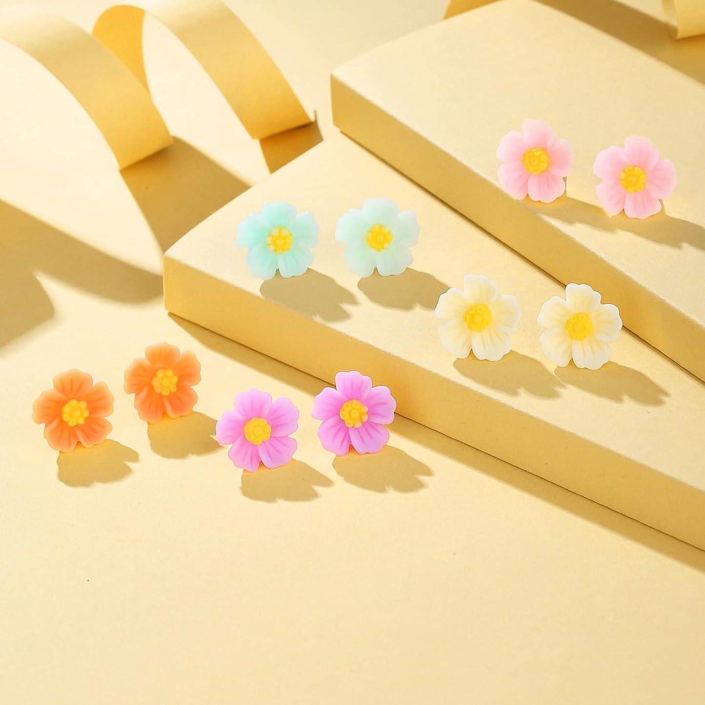 Plastic Earrings, KMEOSCH Full Plastic Post Earrings Set with 2 P