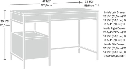 Sauder 431254 Manhattan Gate 47.48 in. Sindoori Mango Computer Desk with File Storage