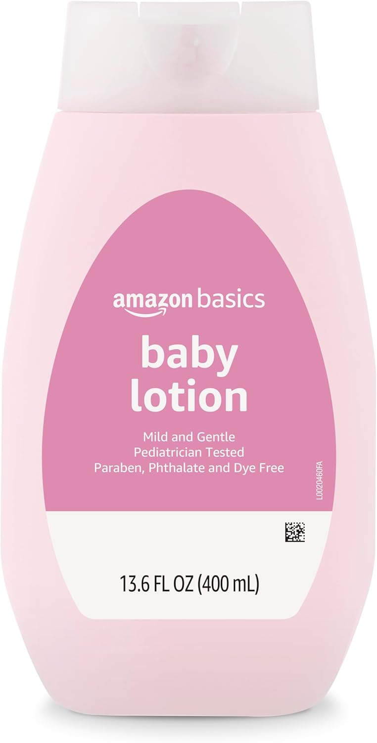 Amazon Basics Baby Lotion, Mild & Gentle, Lightly Scented, 13.6 Fl Oz (Pack